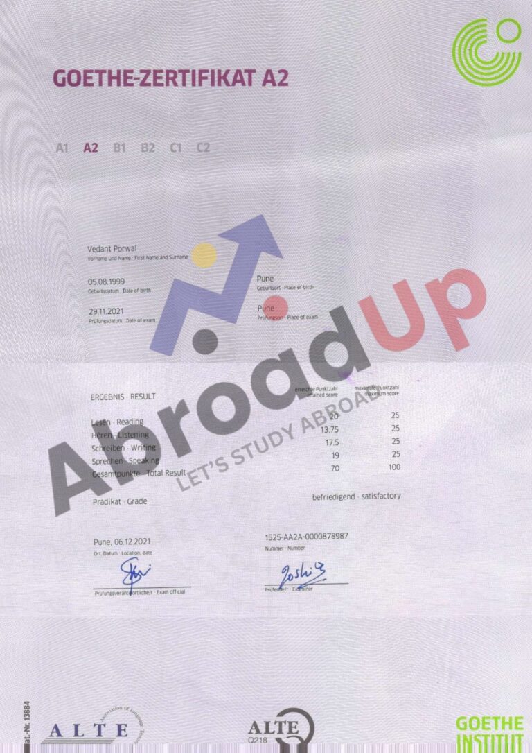 Goethe A-2 Certificate Vedant.pdf